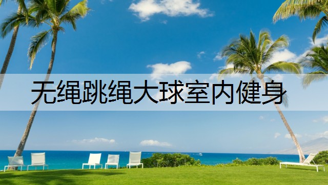 无绳跳绳大球室内健身