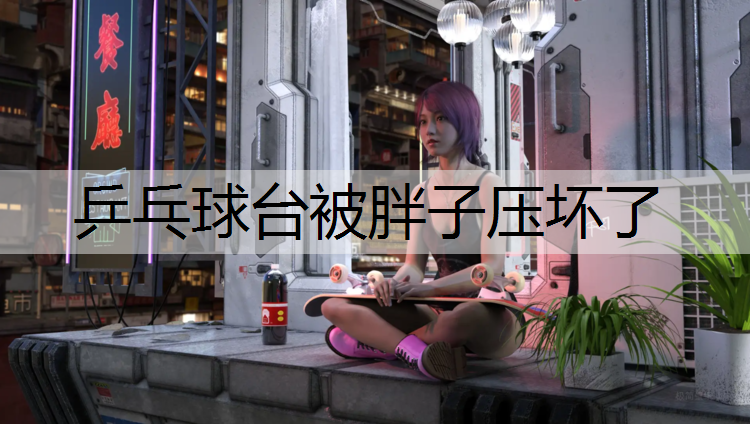 乒乓球台被胖子压坏了