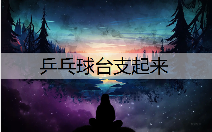 乒乓球台支起来