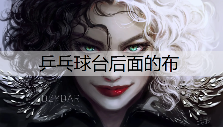 乒乓球台后面的布